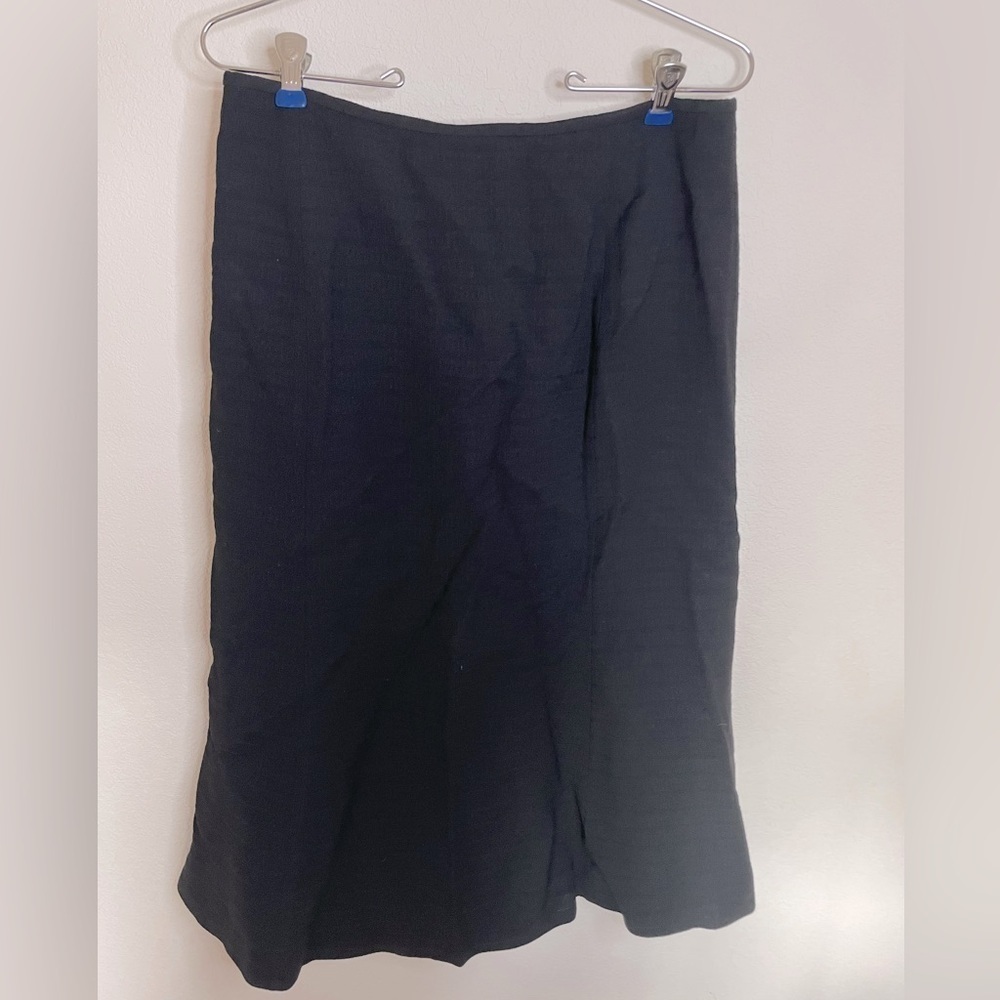 Carlisle vintage black wool skirt